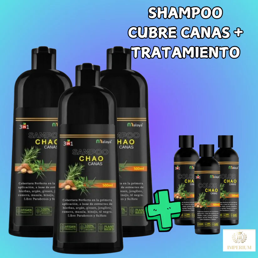 Shampoo Adiós Canas™ + Tratamiento | OFERTA POR TIEMPO LIMITADO