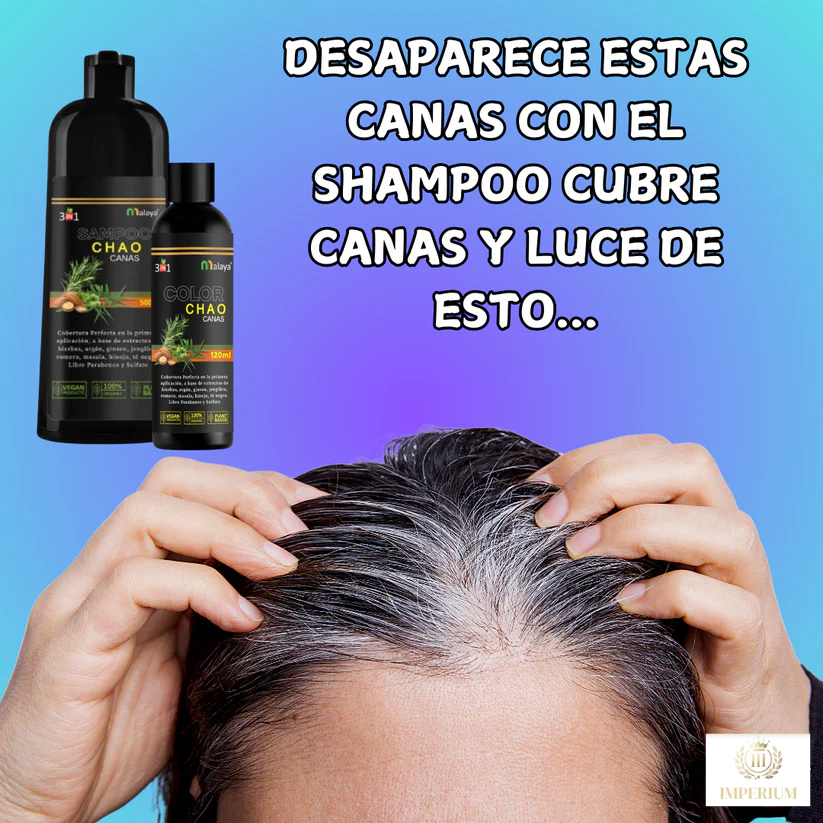 Shampoo Adiós Canas™ + Tratamiento | OFERTA POR TIEMPO LIMITADO