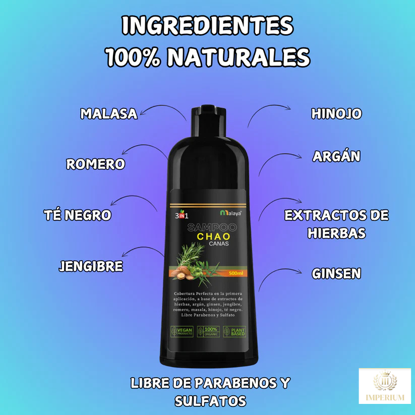 Shampoo Adiós Canas™ + Tratamiento | OFERTA POR TIEMPO LIMITADO